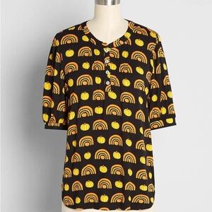 ModCloth Winning Them Over Short Sleeve Top medium